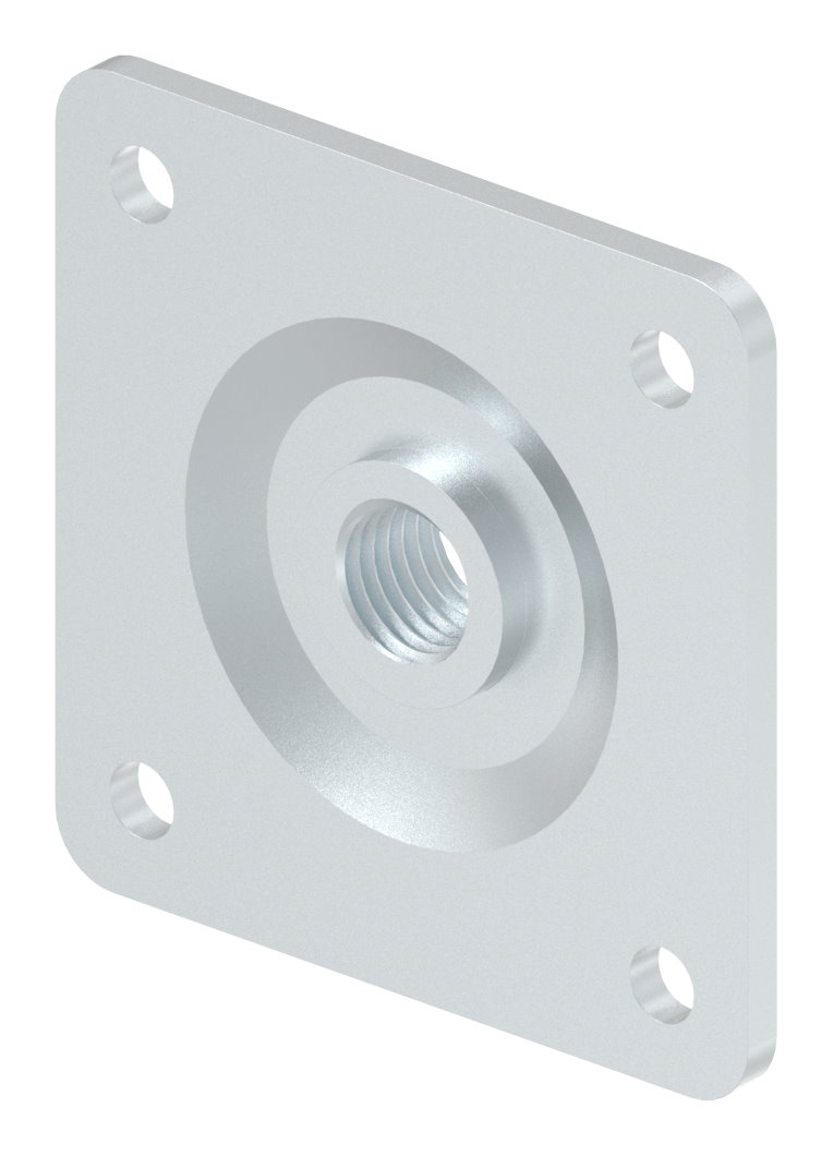 Verstellbare Mauerplatte für M24, verzinkt