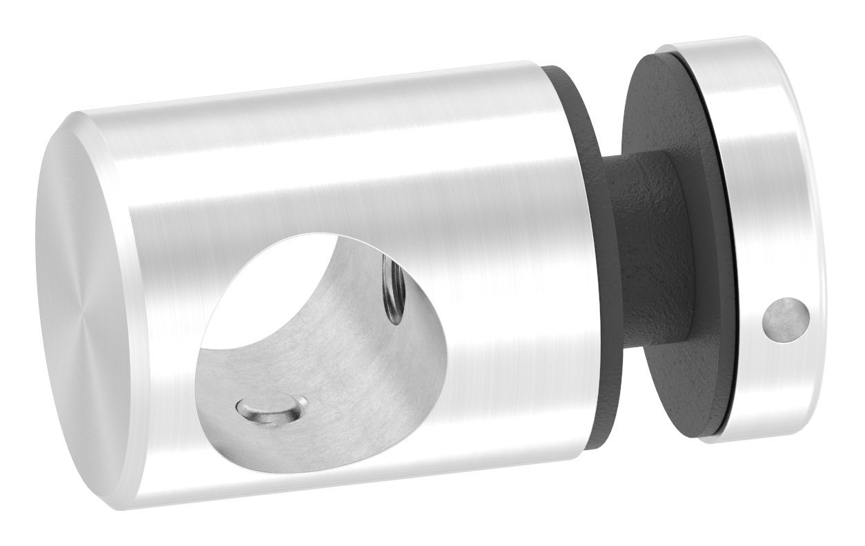 Querstab-Glashalter Ø25mm für 16mm Rund, für Glas 6-12,76mm, V2A Querstab-Glashalter Ø25mm für 16mm Rund, für Glas 6-12,76mm, V2A