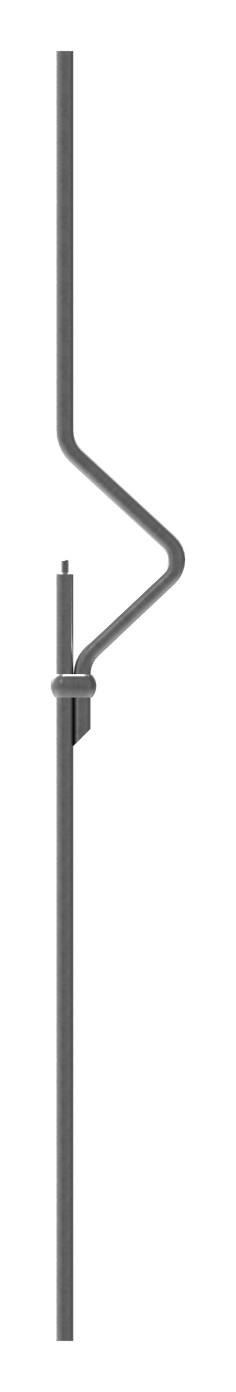Designstab Ø 12mm, H: 900mm, für 1x Kugel 25mm