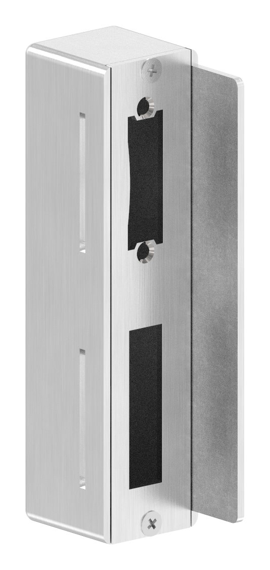 Edelstahlgegenkasten eckig, für Abstand 72mm, 40mm, V2A Edelstahlgegenkasten eckig, für Abstand 72mm, 40mm, V2A