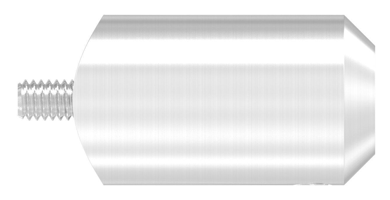Querstabhalter zum Stoßen, Bohrung Ø 12,5mm, Anschluss 33,7mm, V2A
