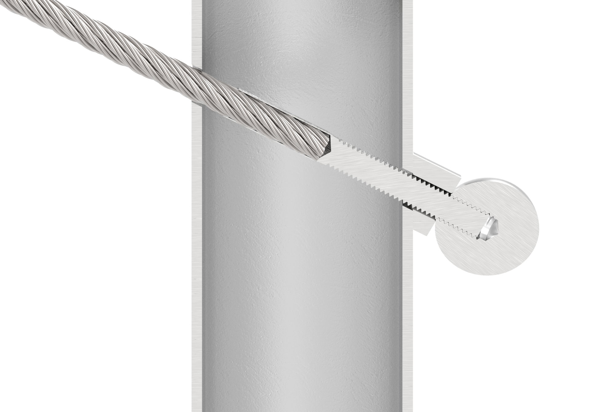 Formanschluss, für Gewinde M4, V2A