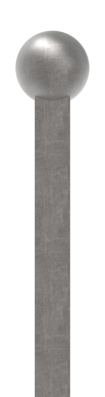 Zaunstab 12x12mm, H: 1000mm, Kugel 25mm