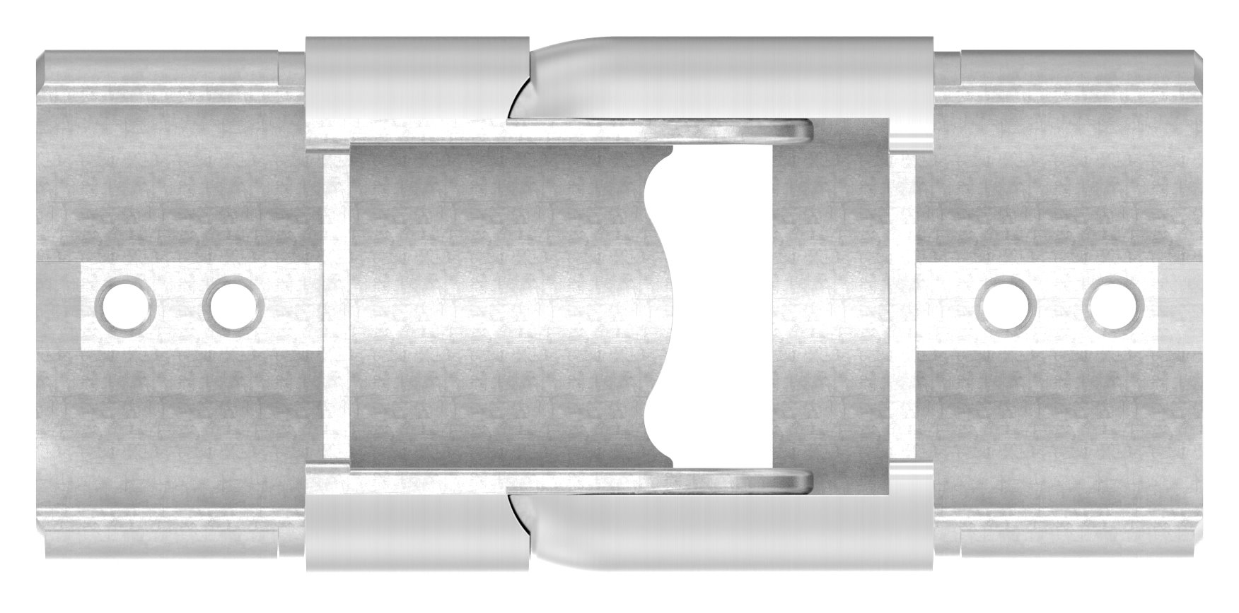 Verbinder flexibel für Nutrohr 60,3mm, V4A