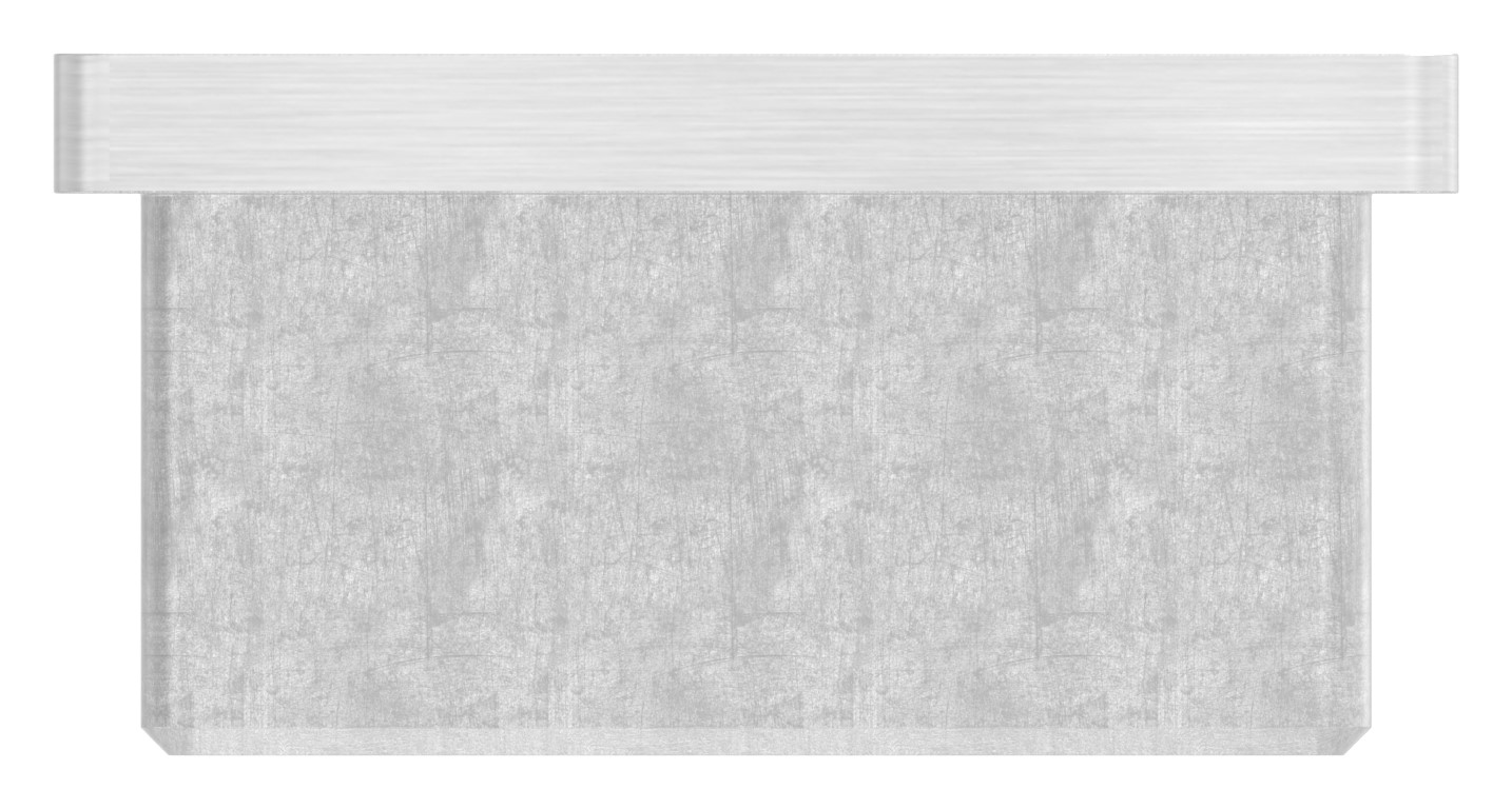 Einsteckkappe, für Rohr 50x50x3,0mm, V4A