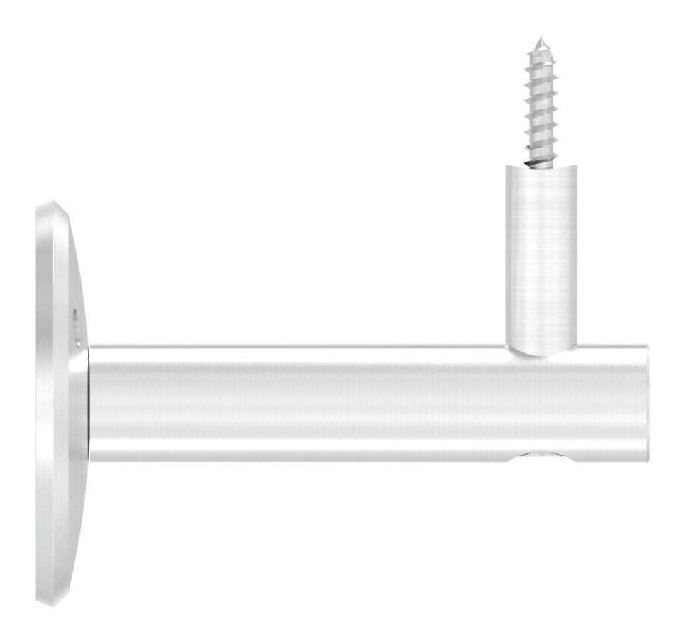 Handlaufhalter zum Anschrauben mit Holzschraube (Ronde und Bügel verschraubt), V2A