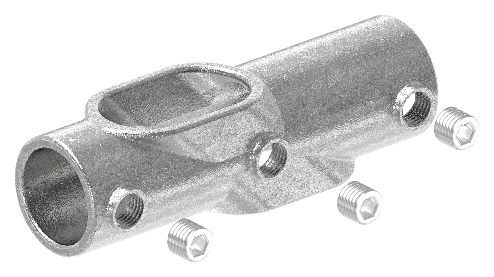 Kreuzstück, verstellbar 30 - 45°, für Rohr Ø 42,4mm