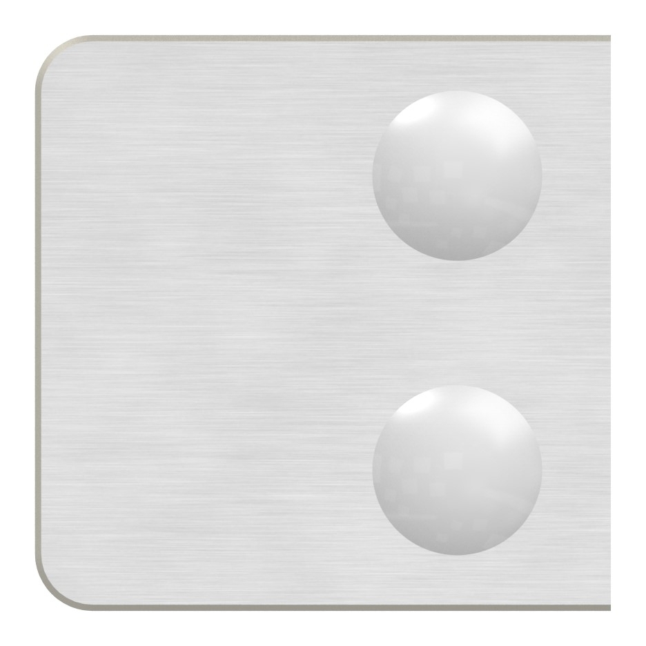 Glasklemme Mod. 31, Anschluss: gerade, in V2A