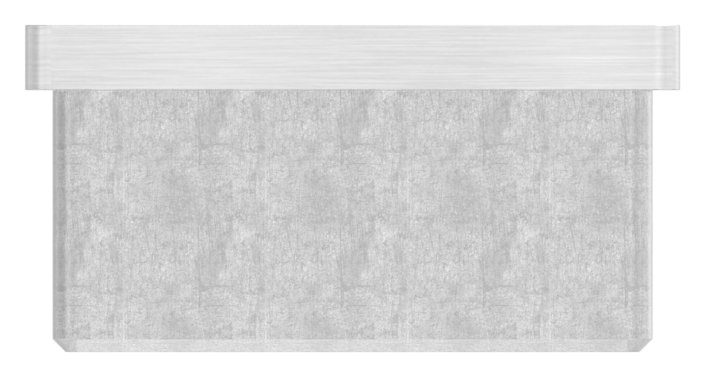 Einsteckkappe, für Rohr 50x50x2,0mm, V4A