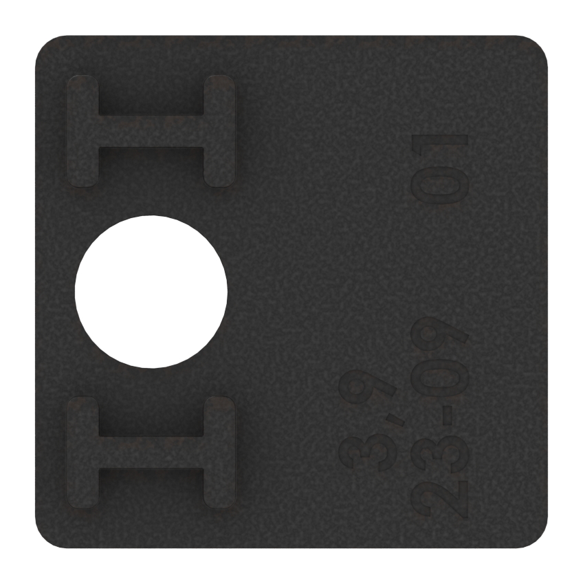 1 Paar Gummi für Mod. 36, für ESG-Glas 10mm