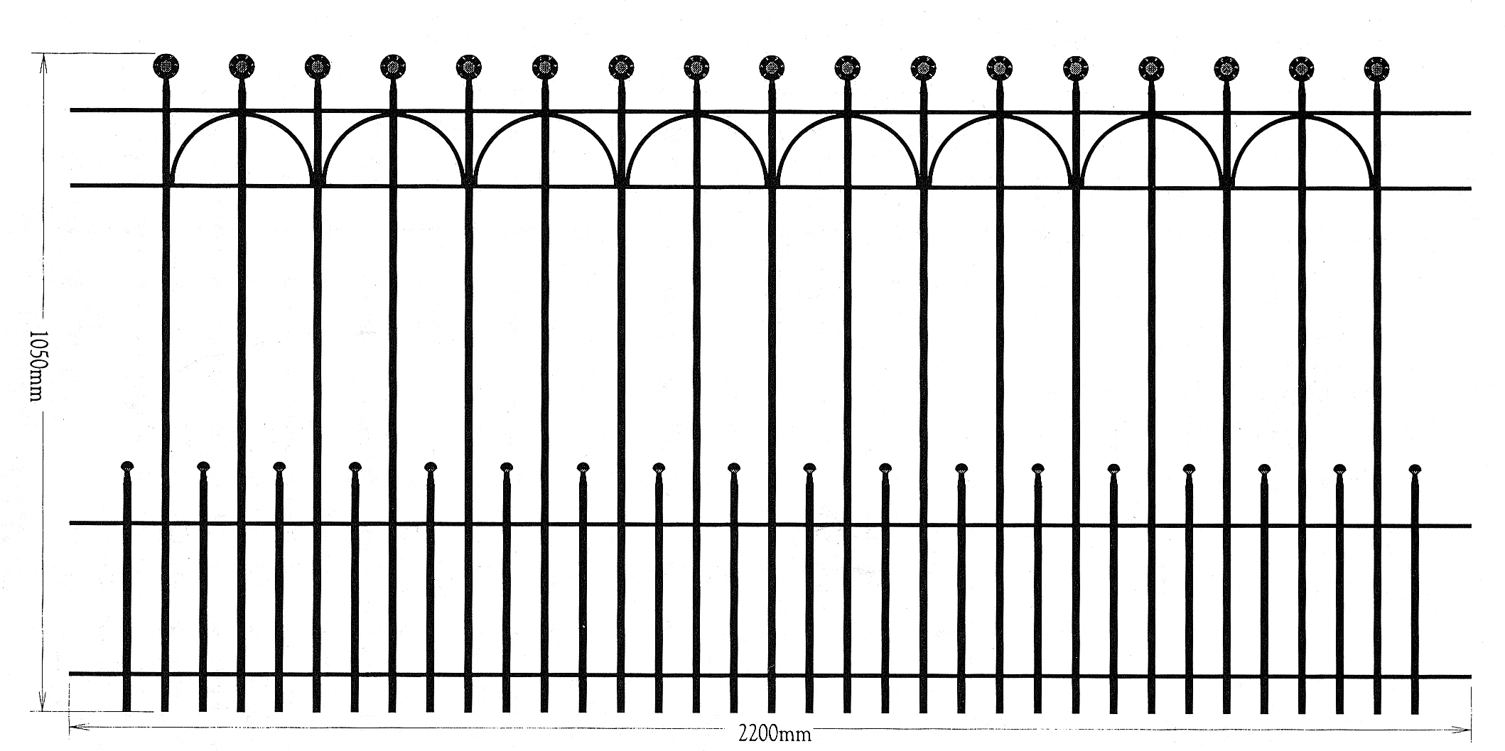 Zaunfeld, 1050x2200mm