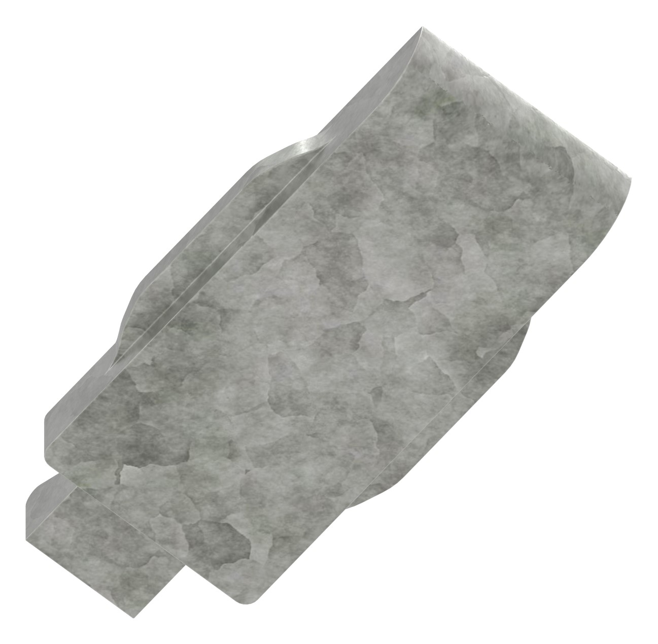 Sicherungsplatte für Mod. 35 , Zink roh Sicherungsplatte für Mod. 35 , Zink roh