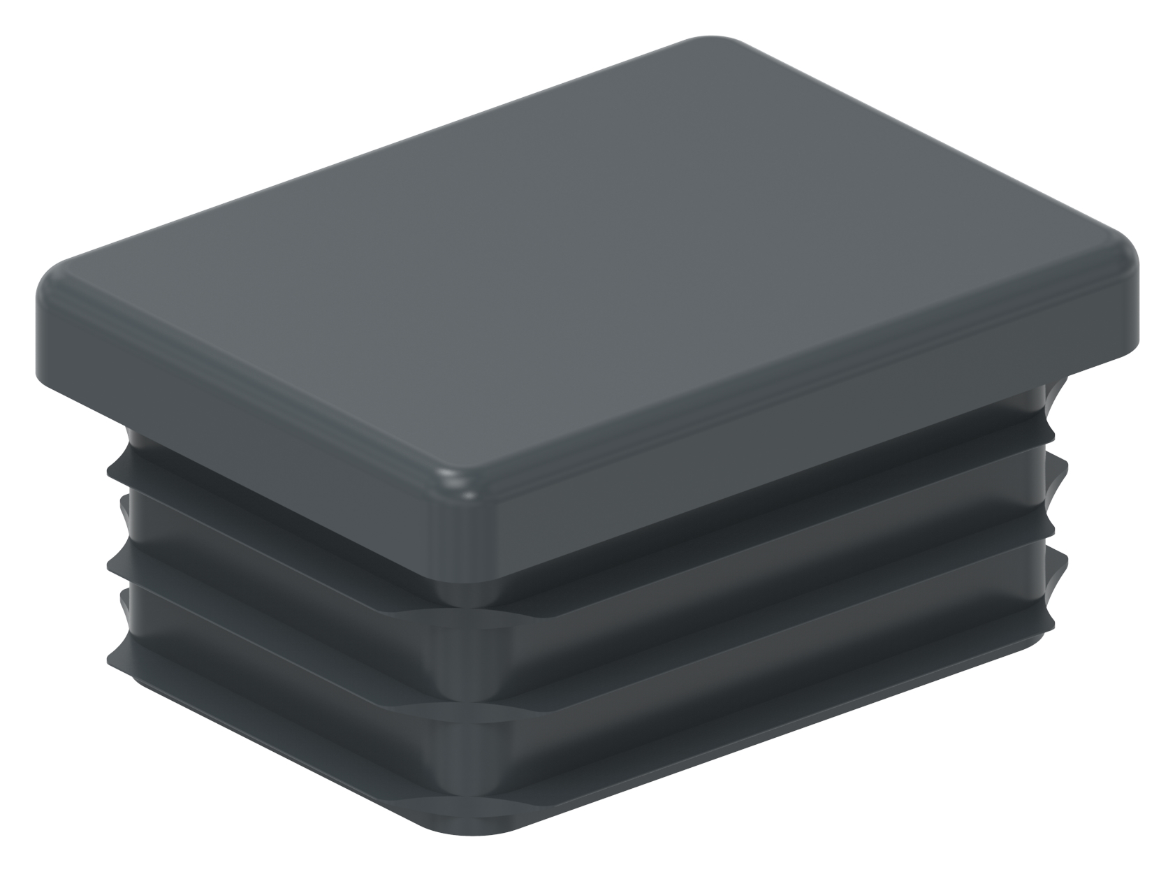Kunststoffkappe für Rechteckrohr 40x30mm