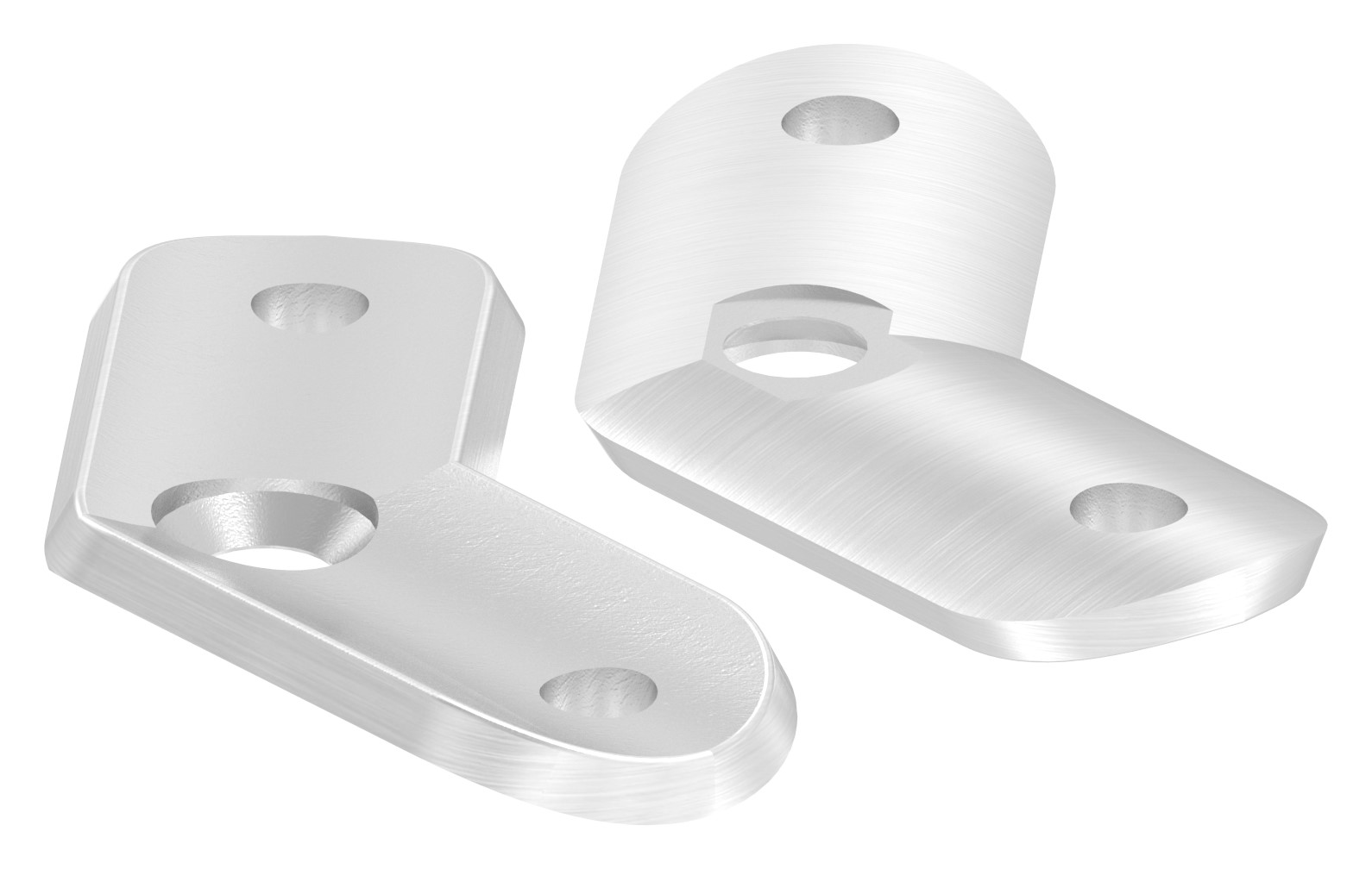 Handlaufanschlussplatte 135°, 42,4mm, V4A