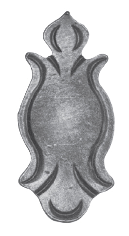 Rosette 4mm, 150x70mm