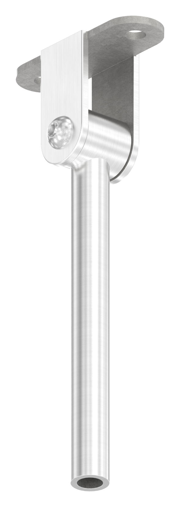 Stift mit Anschlussplatte und Gelenk für LED-Handlauf, V2A