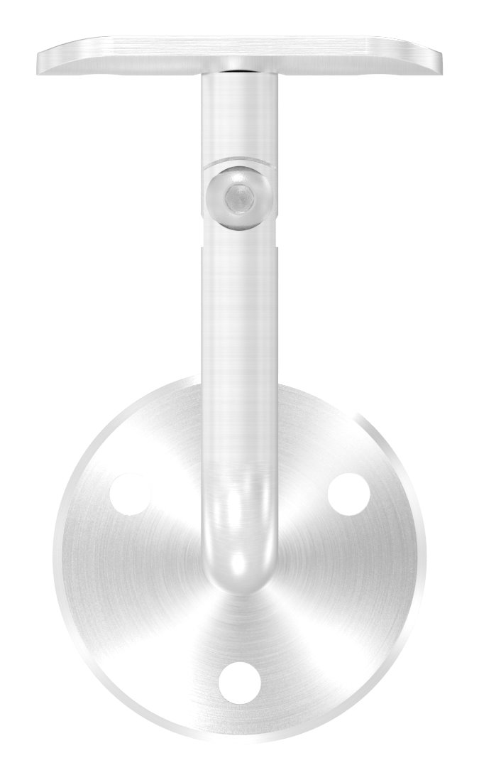 Handlaufhalter mit Gelenk, Handlaufanschlussplatte Rohr 42,4mm (Ronde und Bügel verschraubt), V2A