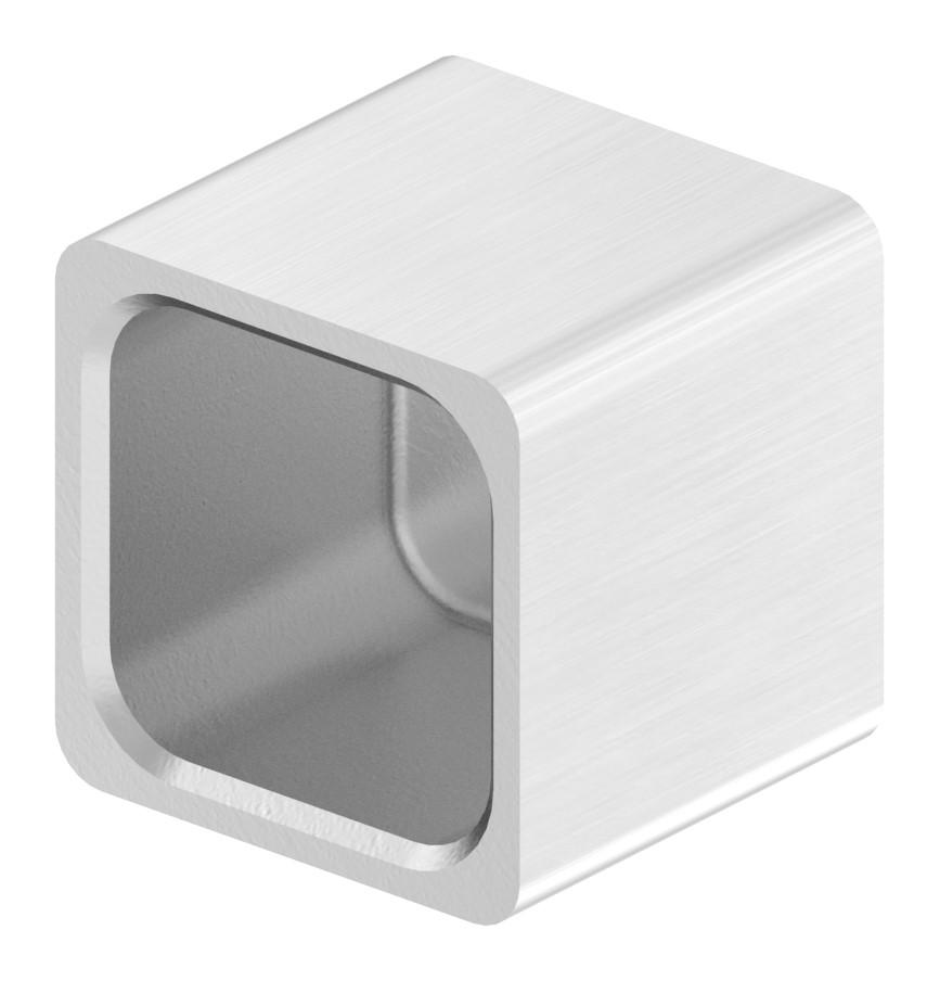 Endkappe für 12x12mm Vierkant, V2A Endkappe für 12x12mm Vierkant, V2A