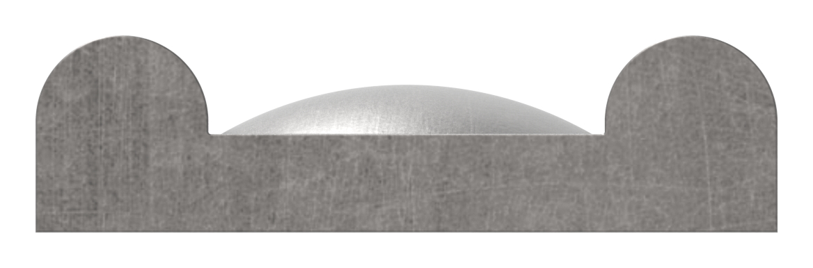 Hespeneisen S235JR, 30x8x4mm, L: 3000mm