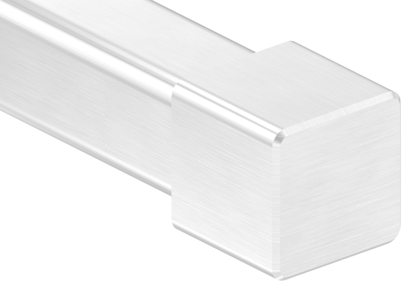 Endkappe für 12x12mm Vierkant, V2A Endkappe für 12x12mm Vierkant, V2A