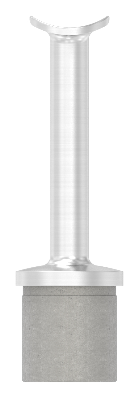 Rohrabschlussstopfen für Rohr 33,7x2,0mm, Handlaufanschlussplatte: 42,4mm, V2A