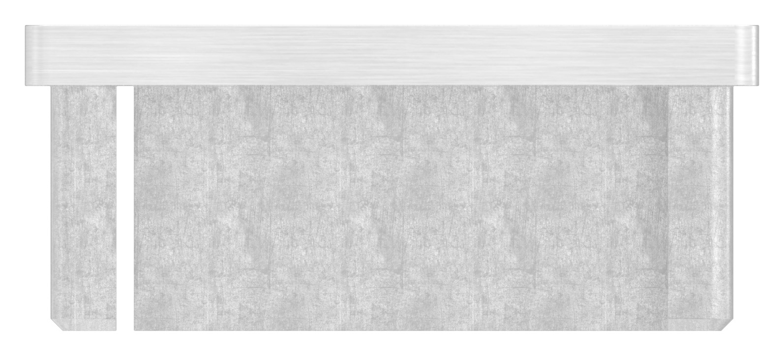 Einsteckkappe, für Rohr 60x30x2,0mm, V4A