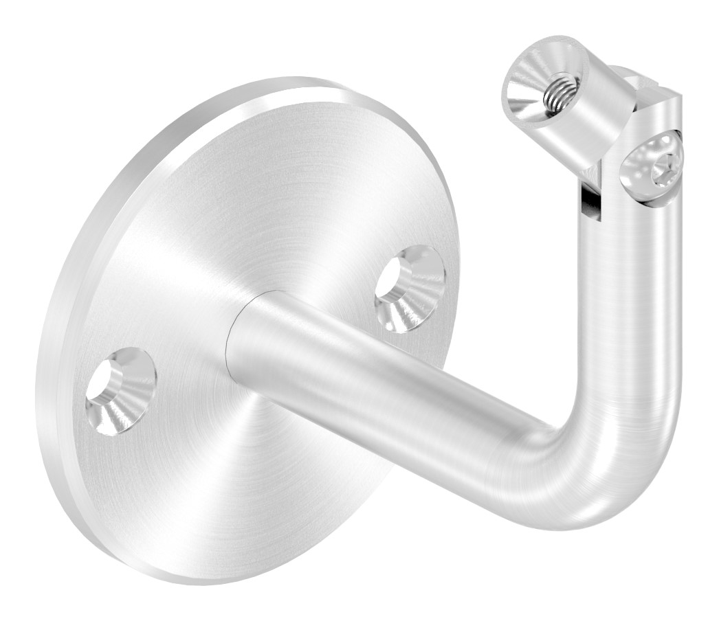Handlaufhalter mit Gelenk, oben Innengewinde M6 (Ronde und Bügel verschraubt), V2A