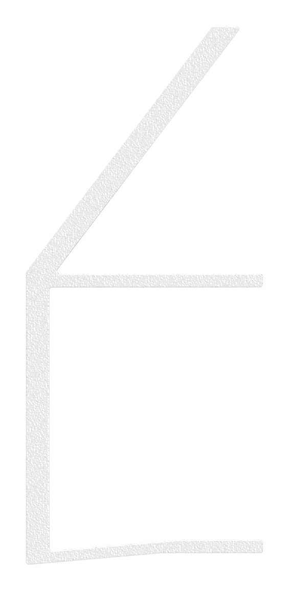 Regenrinne für Vordächer, Glas 21,52mm, L=1600mm, E4/EV1