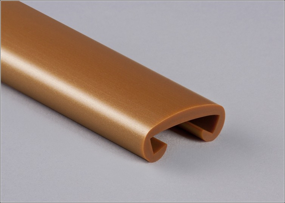Kunststoffhandlauf für 40x8mm, kupfer