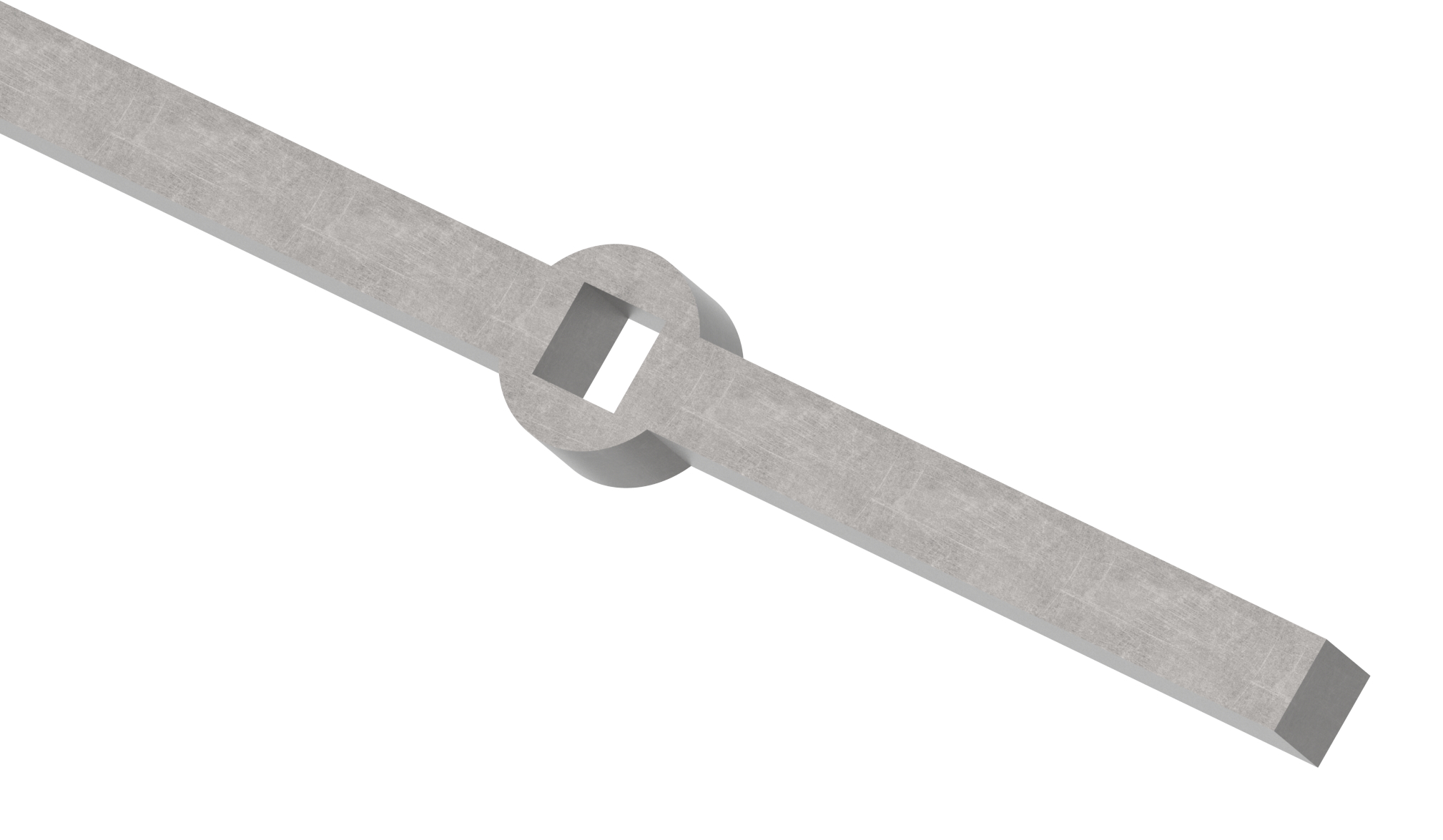 Lochleiste S235JR, 14x14mm, Lochabstand 220mm, 2000mm