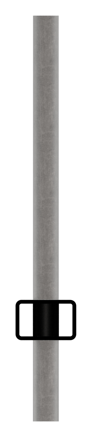 Rechteckrohr 30x20x2mm, Löcher für Ø 12mm mit Abstand Mitte-Mitte 132mm, L: 3000mm