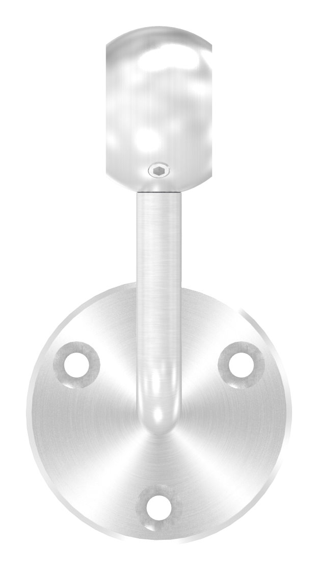 Handlaufhalter mit Kugelring für Rohr 33,7mm (Ronde und Bügel verschraubt), V2A Handlaufhalter mit Kugelring für Rohr 33,7mm (Ronde und Bügel verschraubt), V2A