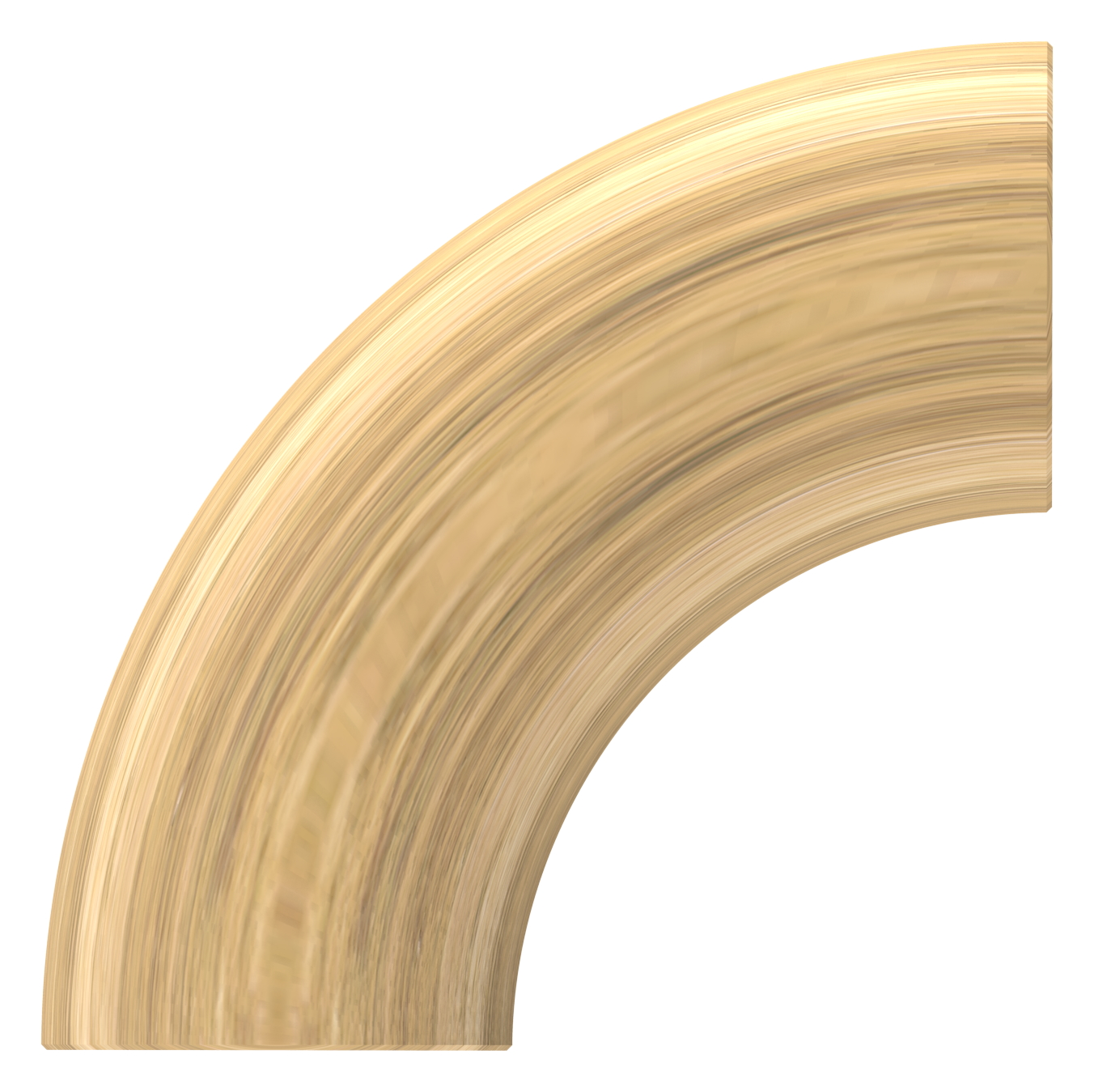 90° Bogen für Holzhandlauf Eiche, Ø 42,4mm