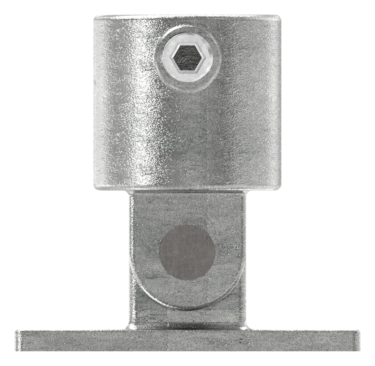 Wandhalter verst. mit 2 Bohrungen, für Rohr Ø 48,3mm