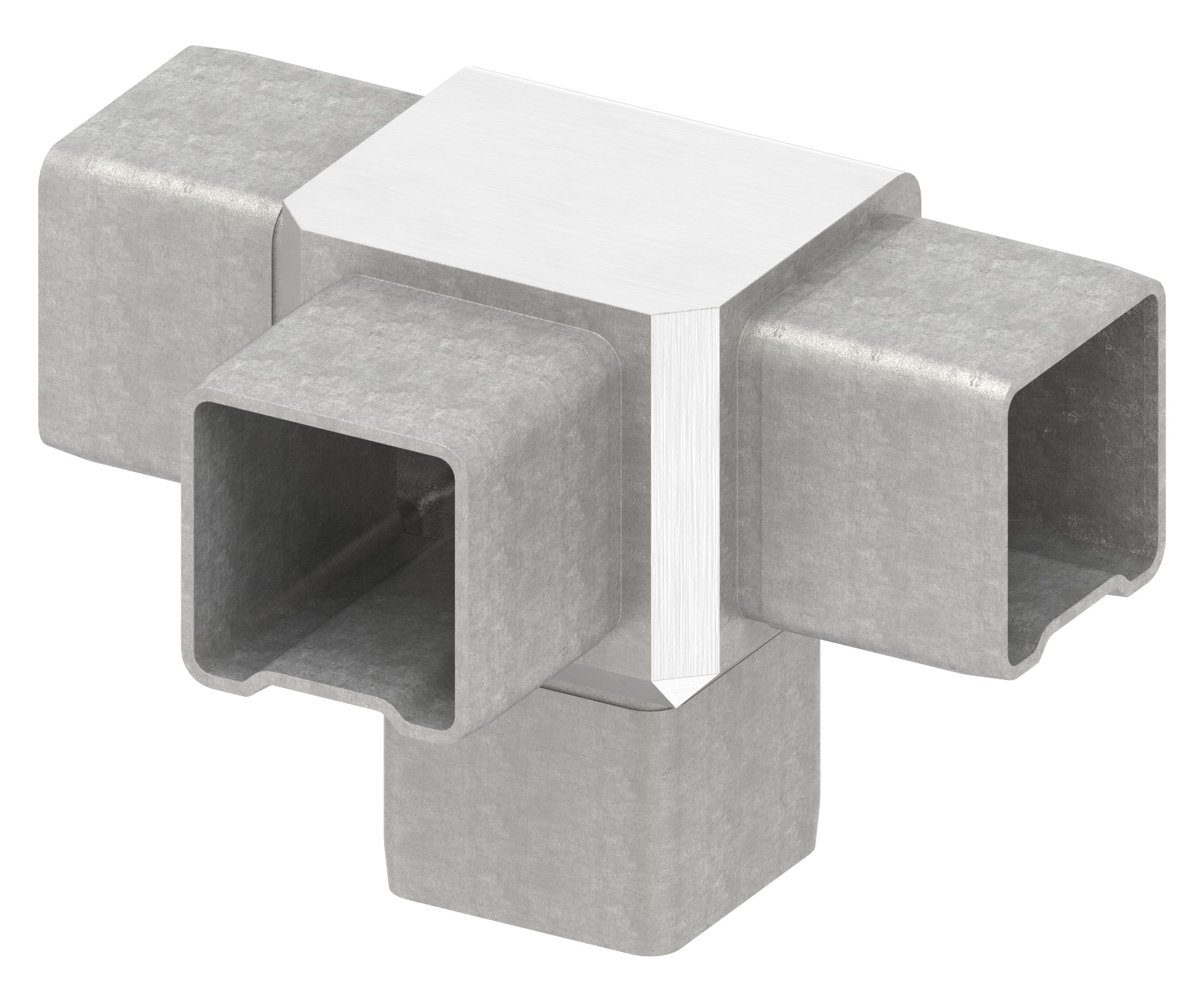 Verbinder für Rohr 40x40x3,00mm, V4A