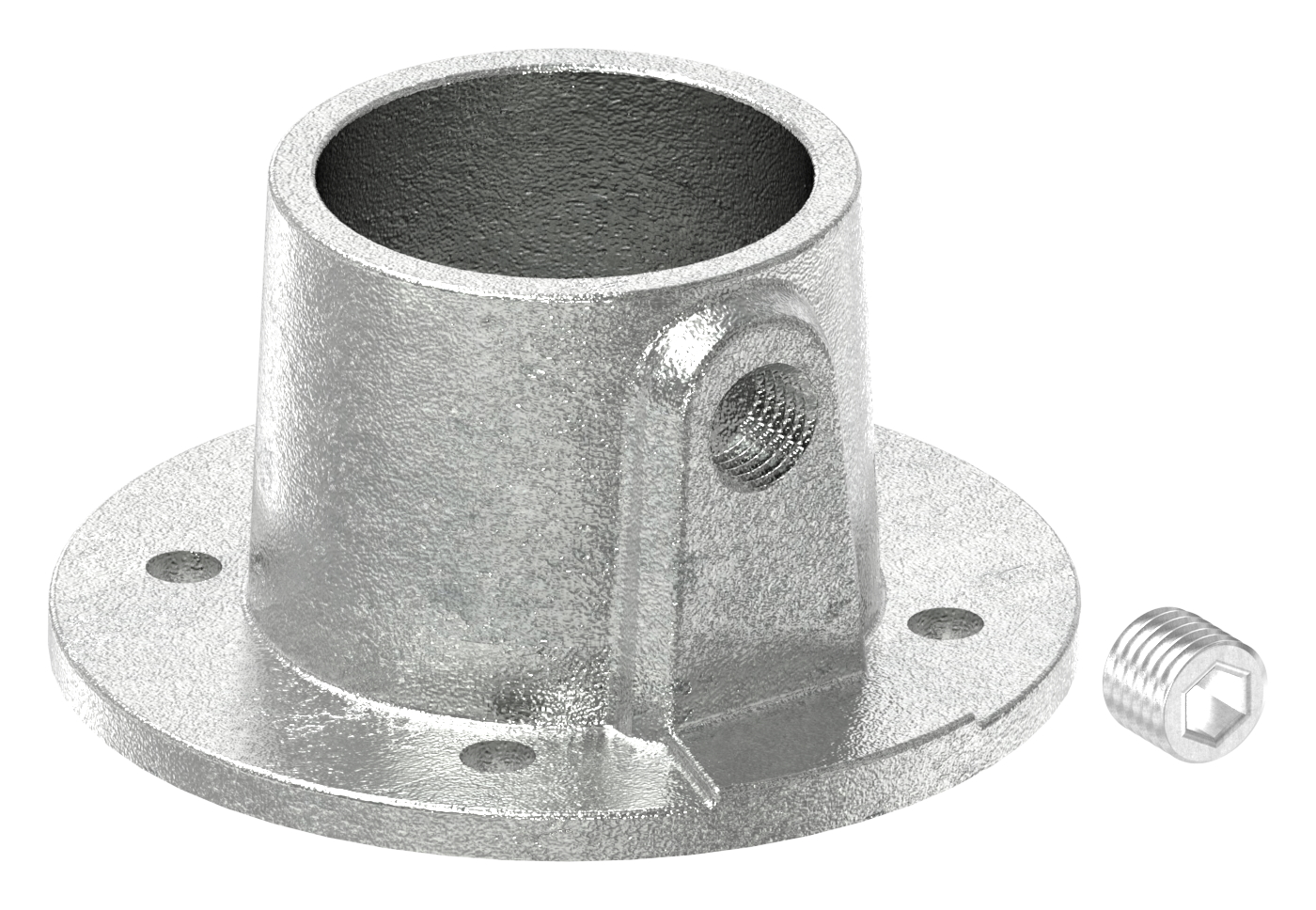 Wandhalter mit 4 Bohrungen, für Rohr Ø 60,3mm