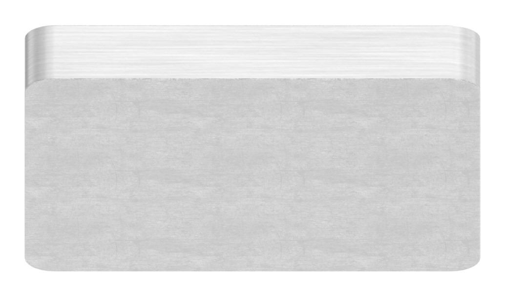 Flachkappe für Quadratrohr 30x30, V4A