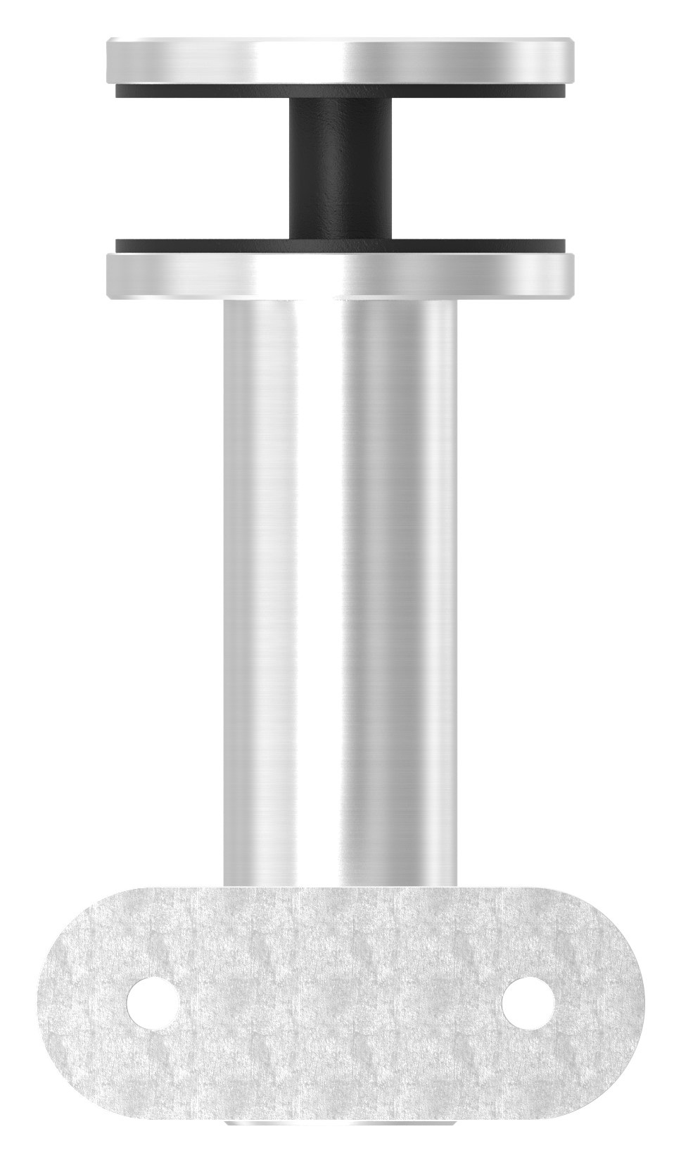 Handlaufhalter f. Glas, Gelenk, Handlaufanschlussplatte flach, V2A Handlaufhalter f. Glas, Gelenk, Handlaufanschlussplatte flach, V2A