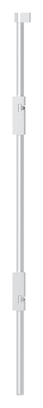 Bodenriegel XL mit zwei Befestigungen, Länge 1000mm, zum Anschrauben, blank