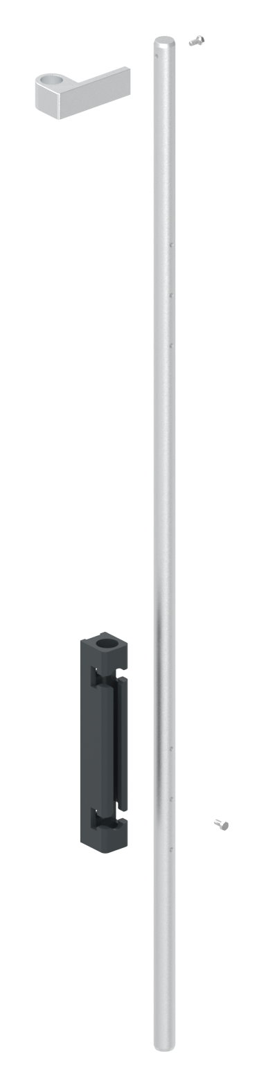 Bodenriegel XL mit Länge 1000mm, zum Anschrauben, RAL 7016