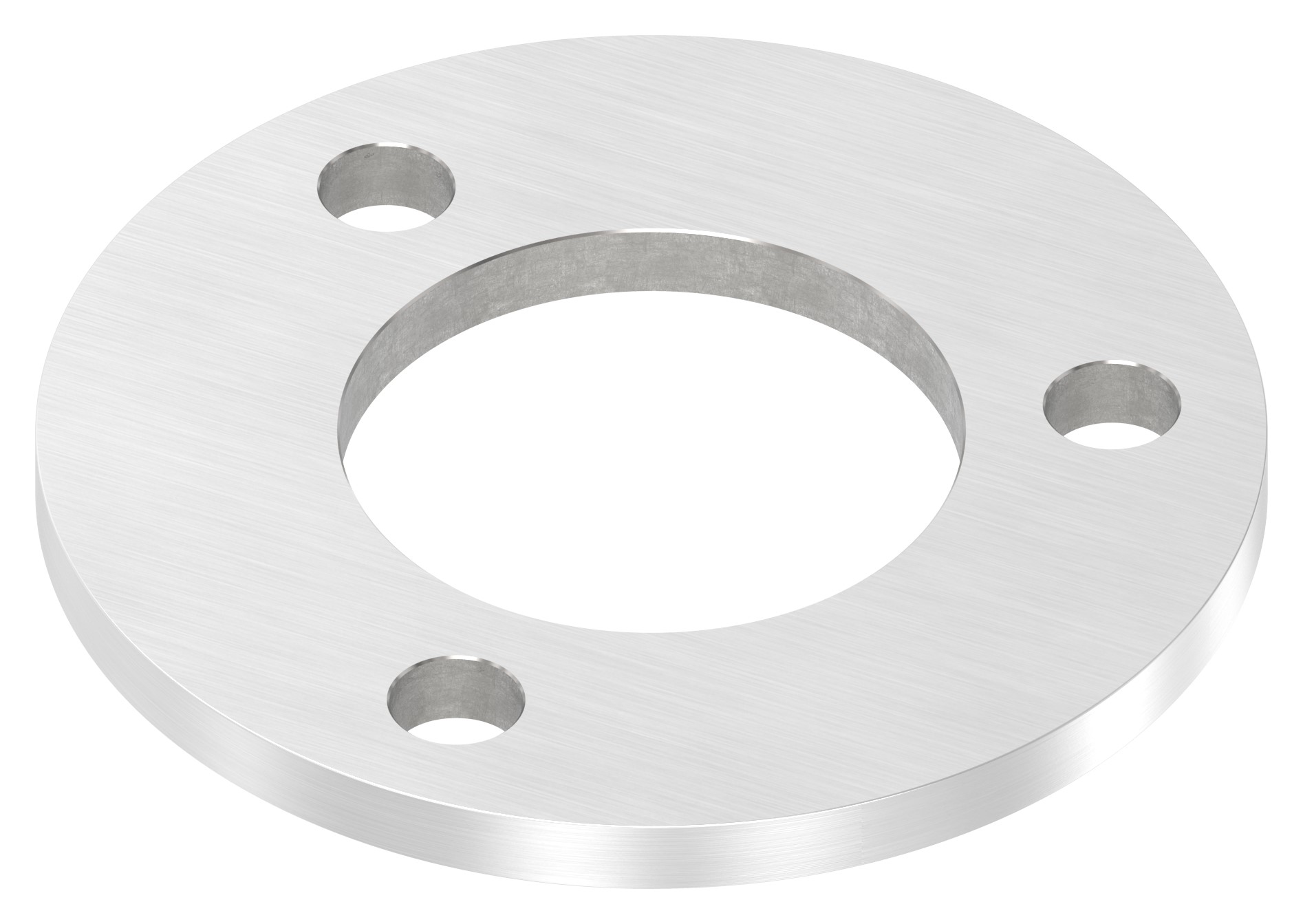 Ankerplatte Ø 120x8mm, mit Längsschliff, V2A