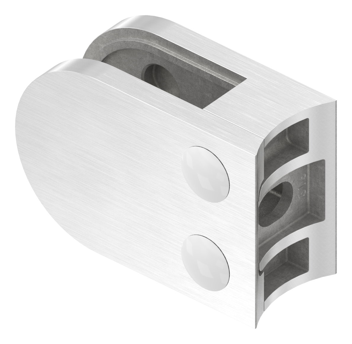 Glasklemme Mod. 32, Anschluss: 48,3mm, V4A Glasklemme Mod. 32, Anschluss: 48,3mm, V4A
