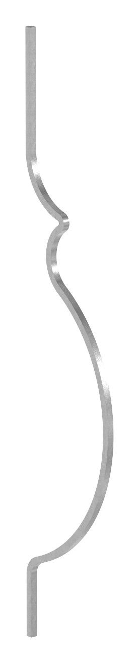 Korbgitterstab 12x12mm, glatt, H: 1000mm