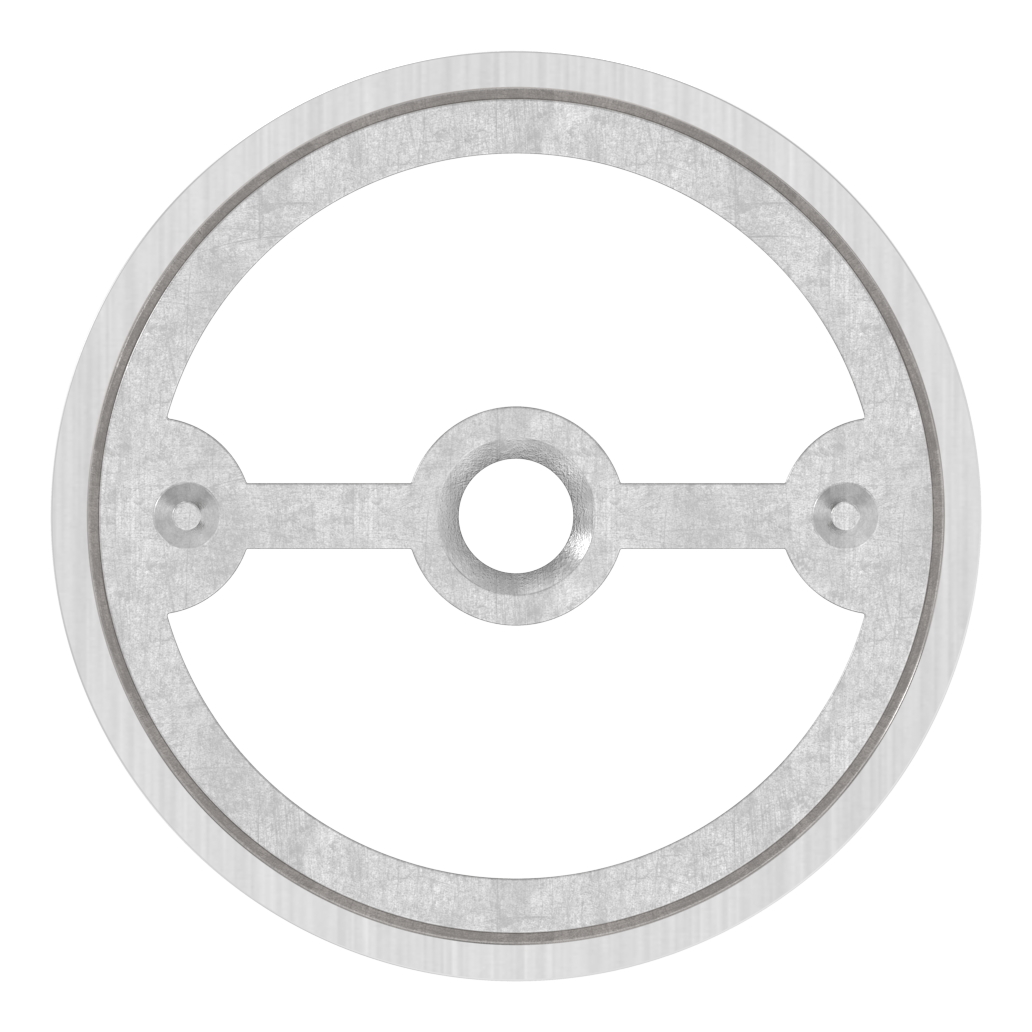 Verbinder für 42,4mm Holzhandlauf, V2A