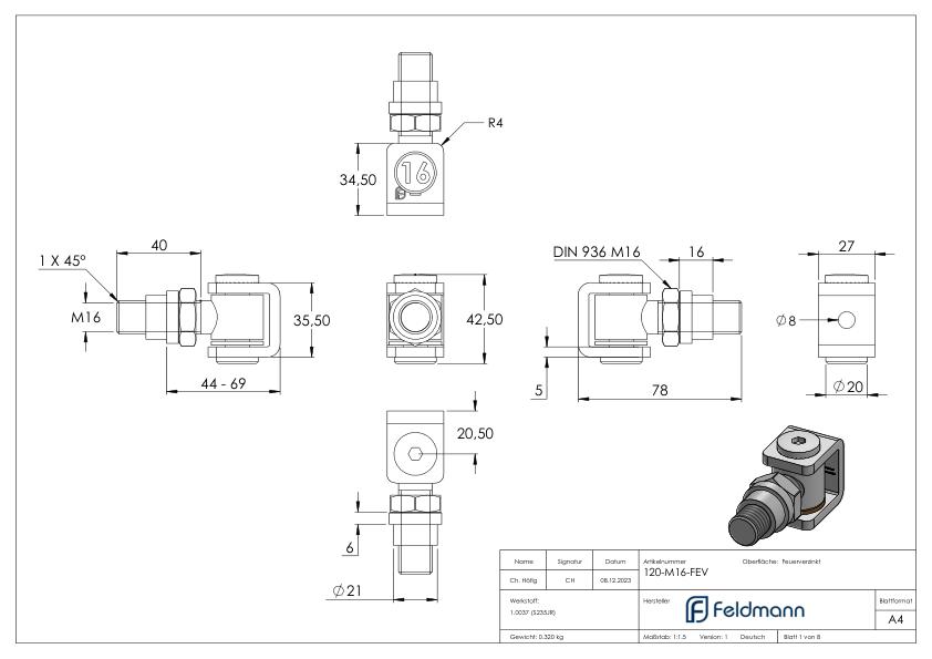 Torband M16, teilverzinkt/feuerverzinkt Torband M16, teilverzinkt/feuerverzinkt
