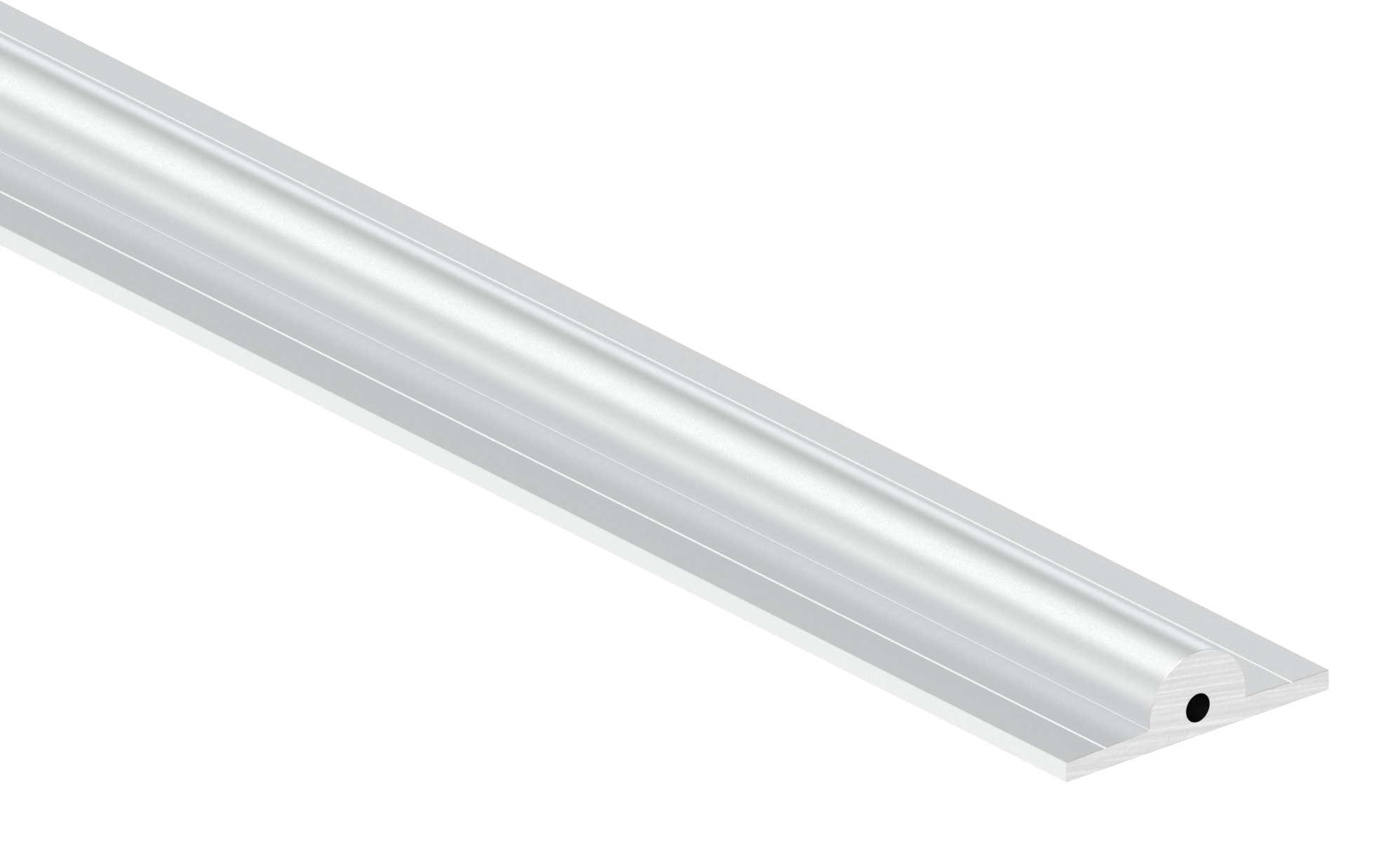 Laufschiene zum Aufschrauben ohne Bohrungen, L: 3m, Aluminium Laufschiene zum Aufschrauben ohne Bohrungen, L: 3m, Aluminium