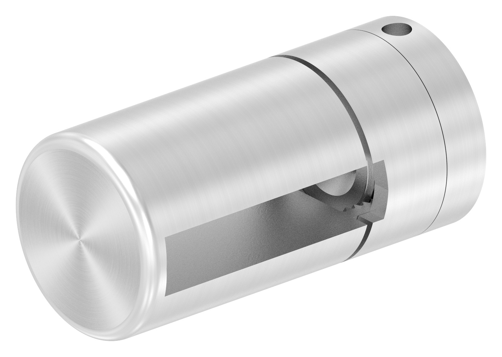 Brenk Grundhalter für Flachstäbe 40x8mm, ALU