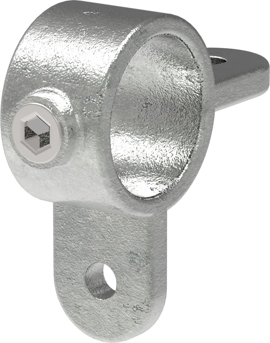 Halter mit 2 Laschen, 90°, für Rohr Ø 26,9mm