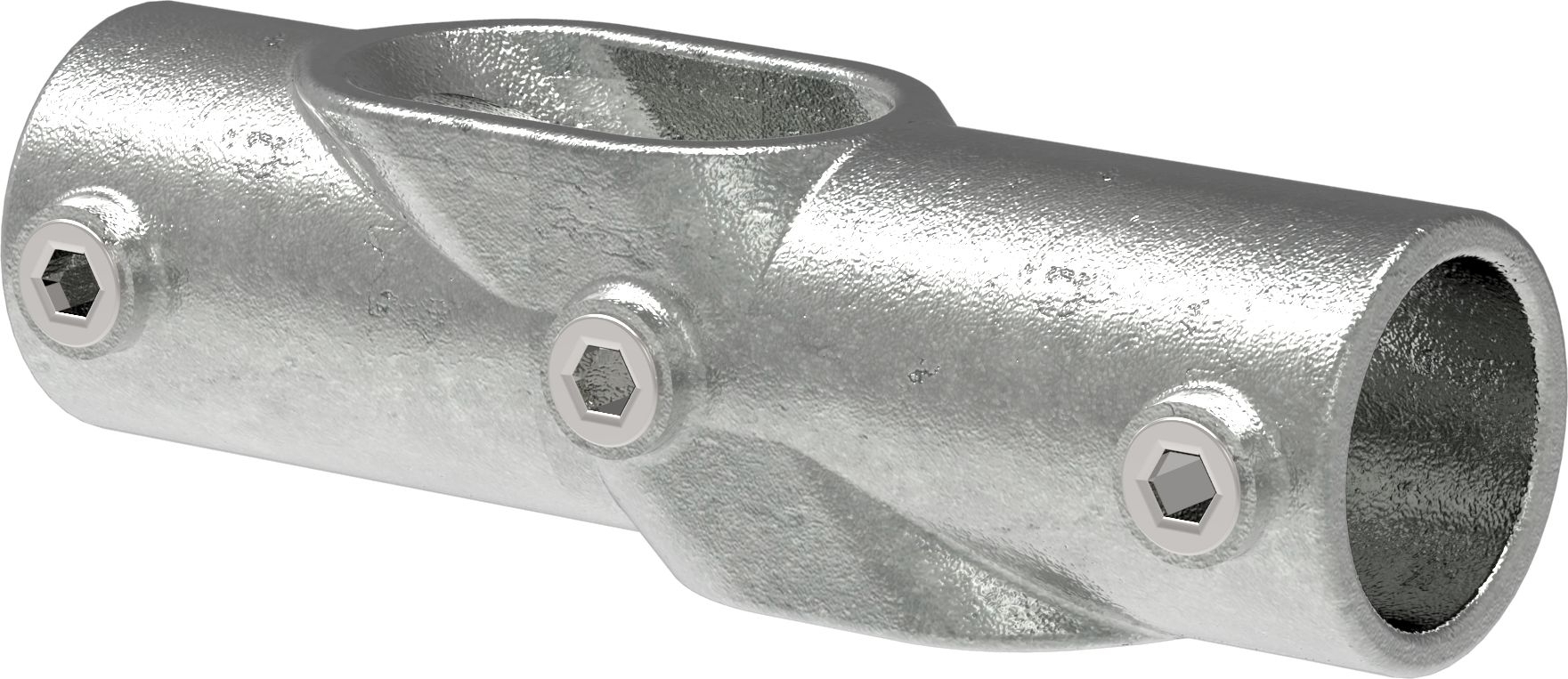 Kreuzstück, verstellbar 30 - 45°, für Rohr Ø 33,7mm