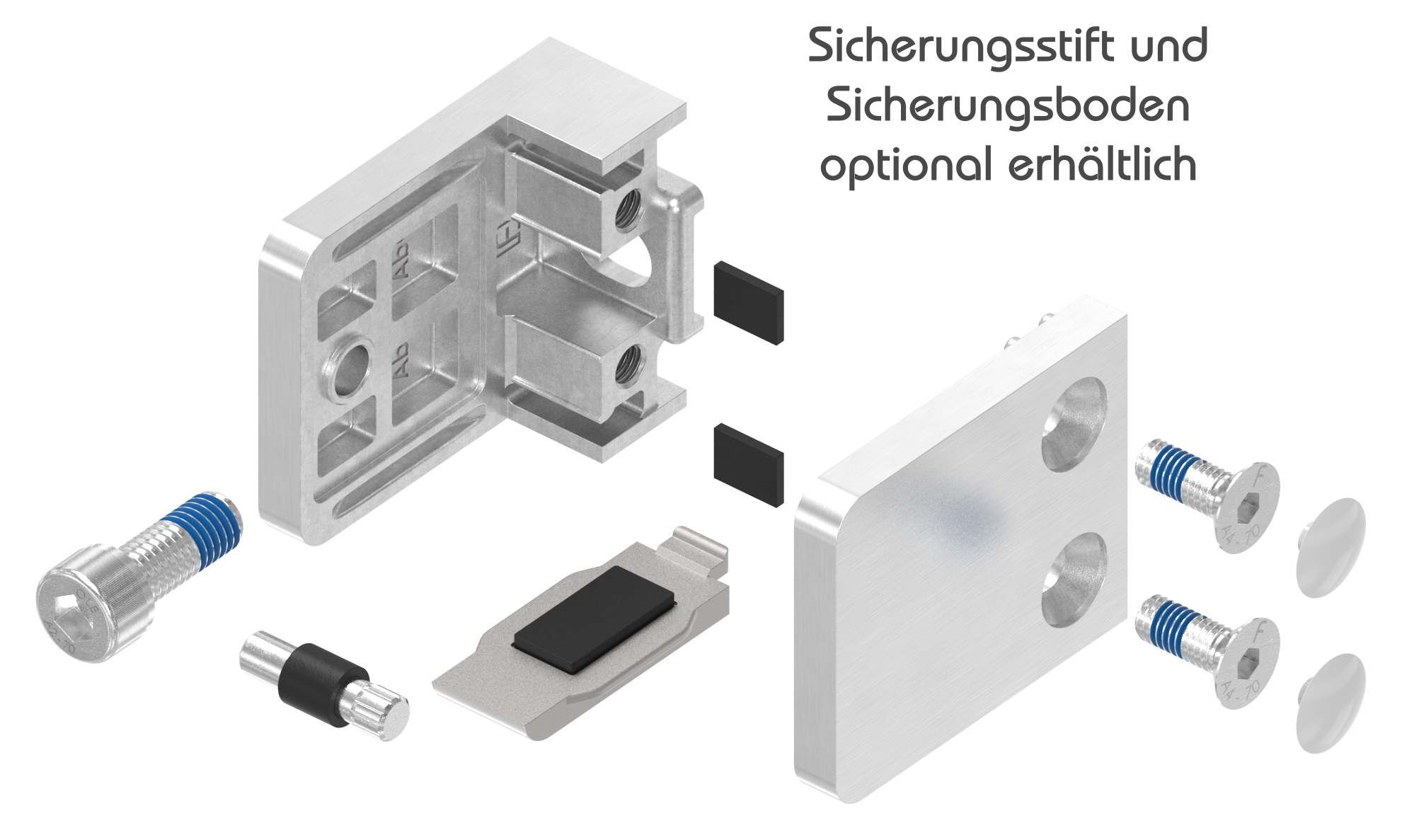 Glasklemme Mod. 36, Anschluss: gerade, in V4A